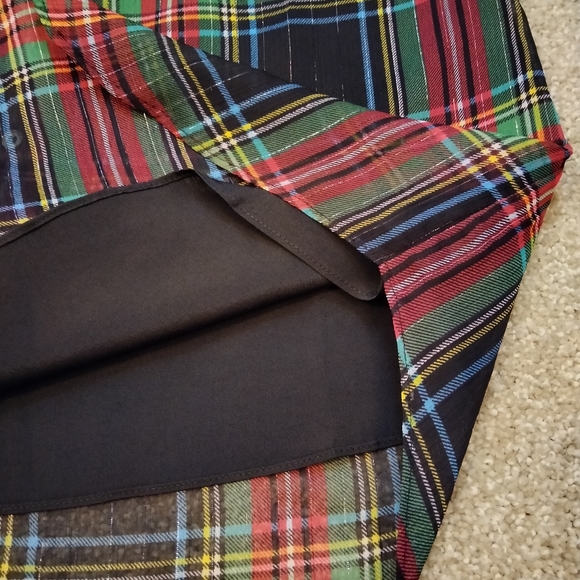 NWT Sz S JCrew Tartan Plaid Sleeveless Sheer Blouse - Picture 5 of 12